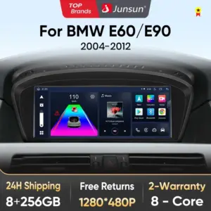 Junsun Wireless Carplay Auto Car Radio Multimedia For BMW 5 Series E60 E61 E63 E64 E90 E91 E92 E93 CCC CIC 4G GPS Navigation