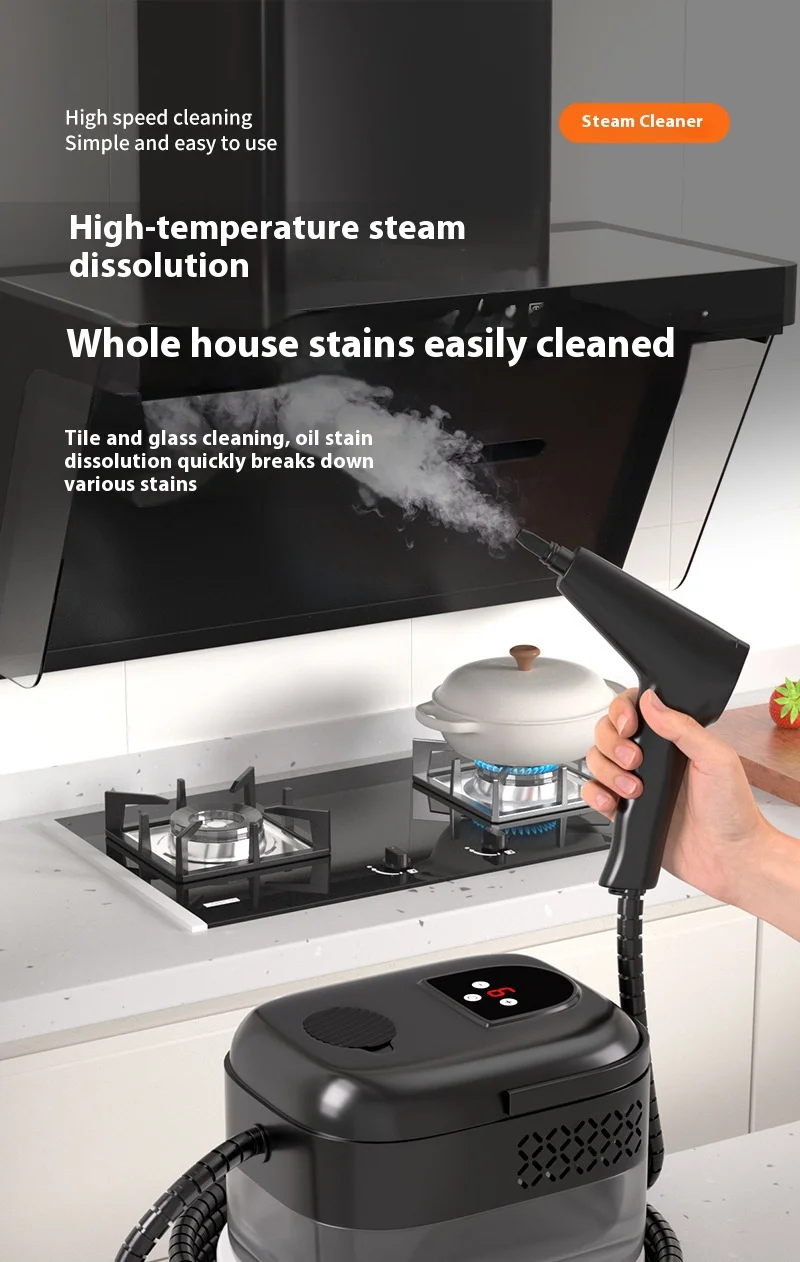 2500W Handhled Steam Cleaner High Pressure and Temperature For Household Air Conditioner Kitchen Hood Car Smart Jet Washer 7 kf S122587e6291c4014b2c22551c2bf3ed4K