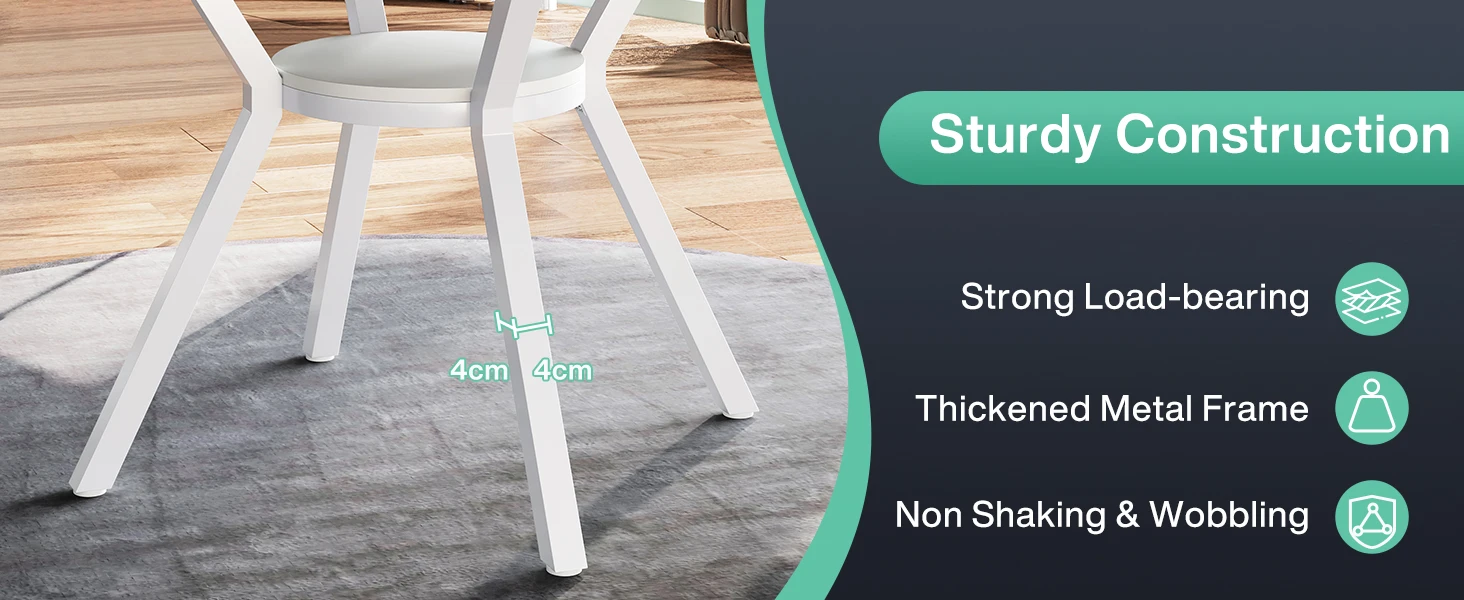 Tribesigns Round Dining Table for 4-6 People, 47-Inch Farmhouse Dinning Room Table Circle Kitchen Table, Industrial Dinner Table 22 kf S1391e85a21124346ab07cb2d3ceebe62U