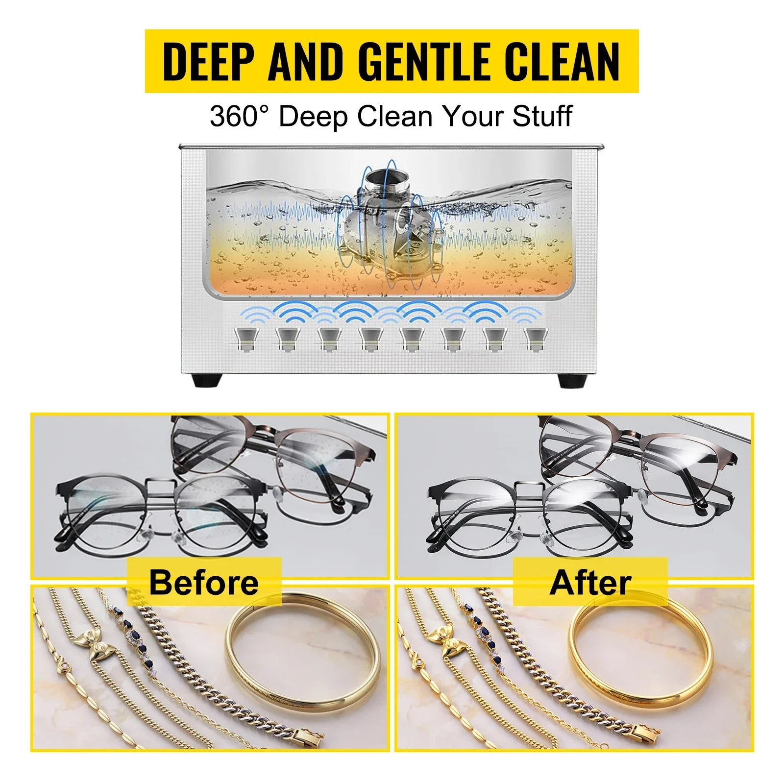 VEVOR Ultrasonic Cleaner 800ml Portable Washing Machine 35W Mini Dishwasher Lave-Dishes Ultrasound Bath Sonic for Home Appliance 11 kf S14ea2c7ff03f46a58cf0c77c4bb6fdeah