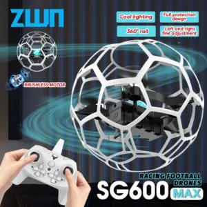 SG600 MAX 2.4G RC Racing Football Drone 3D Full Protection Pressure Altitude Brushless Remote Control Quadcopter For Kid Adult