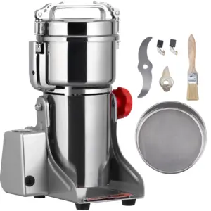 SucceBuy 150-2500g Electric Grain Mill Grinder Commercial Swing Spice Grinders for Dry Herbs Grains Spices Cereals Coffee Corn