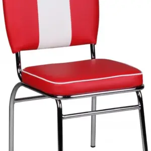 Dining FineBuy KING American Diner 50s Retro Chair | Siedzisko z oparciem | Wysokość siedziska 47 cm