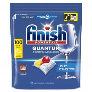 Finish Quantum Lemon-Cleaning Capsules for Dishwashers set 4x100pcs