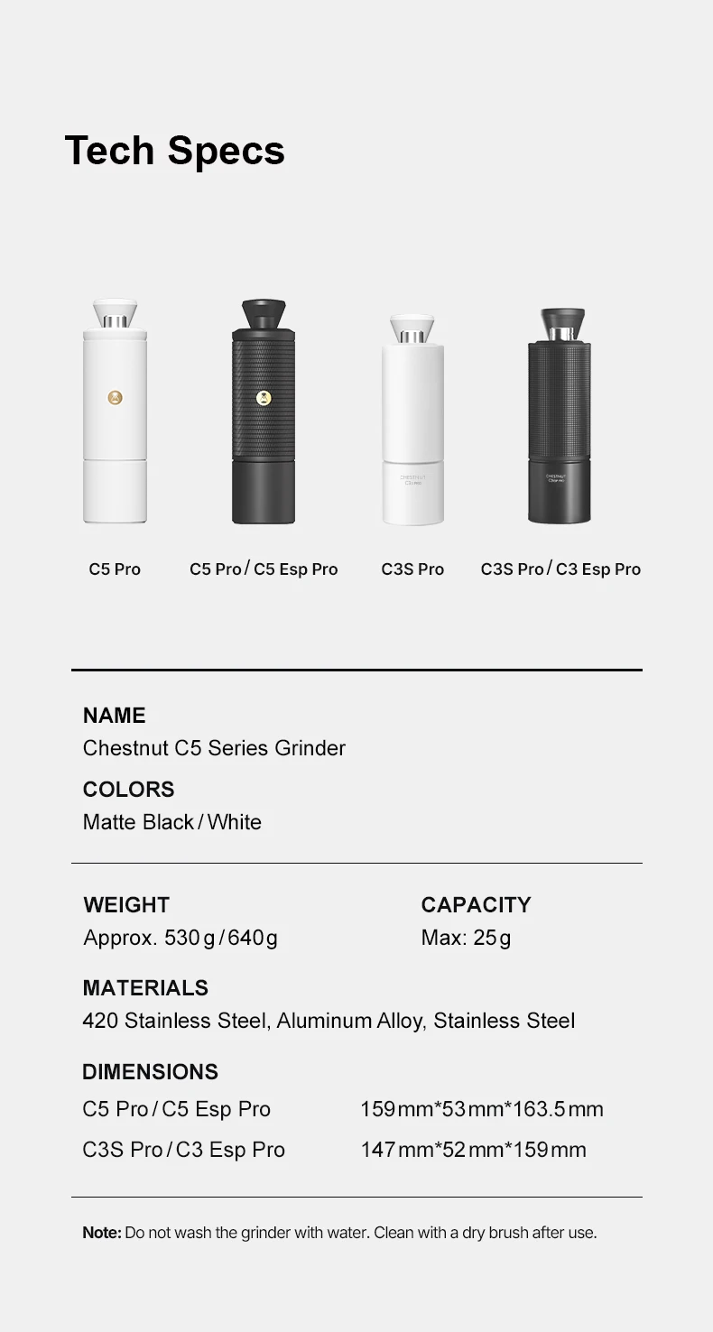 TIMEMORE New C5 PRO/C5 ESP PRO Portable Manual Grinder with Travel Case - Perfect For Home, Camping, Coffee Gift 22 kf S18d84ab9b6814e62bfe47148a70771e84