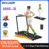 Akluer 480L-B Incline Walking Pad with Foldable Handle 2.5HP LED Screen & Remote Control 150kg Max Capacity Anti-slip Belt