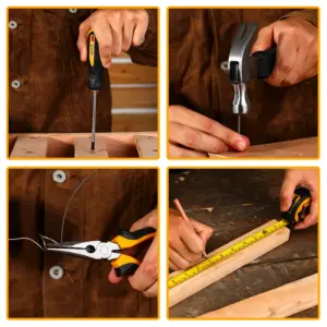 DEKO 126Pcs Power Tool Combo Kits with 8V Cordless Drill,10MM 3/8'' Keyless Chuck,Professional Home Household DIY Hand Tool Kits 6 kf S1a60d3abdde244caa1805a8408fba77f8