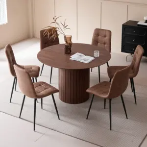 Nordic Round Table Solid Wood Dining Table Organizer Library Center Rounded Table Balcony Living Room Esstische Home Furniture 6 kf S1ab822eb140645888952691e89d31e786