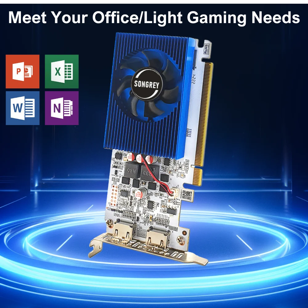 SRhonyra GT730 4GB Graphics Card 1080P Low Profile GPU DDR3 2HDMI 2 Monitor Display PCI-E2.0 16X ,Computer GPU,1Year Warranty 15 kf S1cd312a6e176496d8f0d68c78e65f0d1L