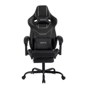 WOTSTA Gaming Stuhl Ergonomisch Gaming Chair Bürostuhl mit Fußstütze Racing Computerstuhl Höhenverstellbar Gepolstert Computerst