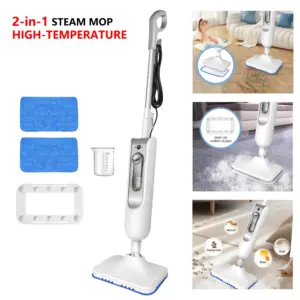 DayPlus 2-in-1 Steam Mop, Detachable Steam Cleaner for Carpet, Tile Floor, 2 Speed Powerful Handheld Steam Cleaner for Home Use