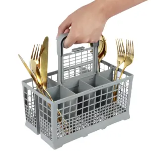 Dishwasher Cutlery Basket Universal Dishwasher Silverware Cutlery Basket Foldable for Dishwasher Kitchen Accessories