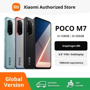 Global Version POCO M7 Snapdragon 685 Smartphone Immersive 6.9" 144Hz FHD+ Display 7000mAh battery NFC