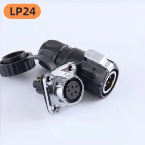 ZHQCN LP24 2Pin 3/4/5/6 Pin Connector Male Female Aviation Electrical Wire Connector Waterproof For Machines And Equipment