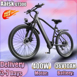 Aaisk GT300 Electric Bike 540W Peak Power Motor 36V10AH Lithium Battery Electric Bicycle with NFC Function 26 Inch Tire Ebike
