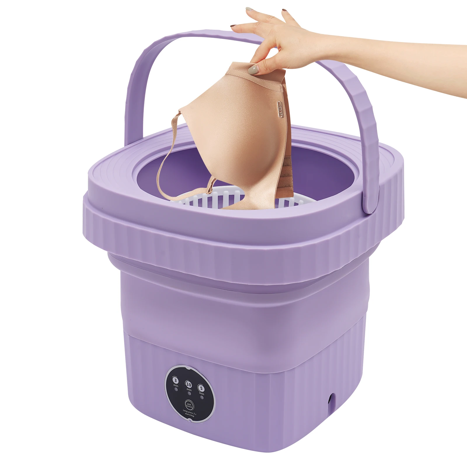 6L Portable Washing Machine 40W Folding Large Capacity Clothes Spin Dryer Bucket for Underwear Socks 18 kf S238a1a46d17e4a56a4ea1f2e6f97ed4b0