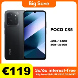 POCO C85 6GB/128GB 8GB/256GB NFC Global Version Smartphone 50MP Camera 6000mAh Battery