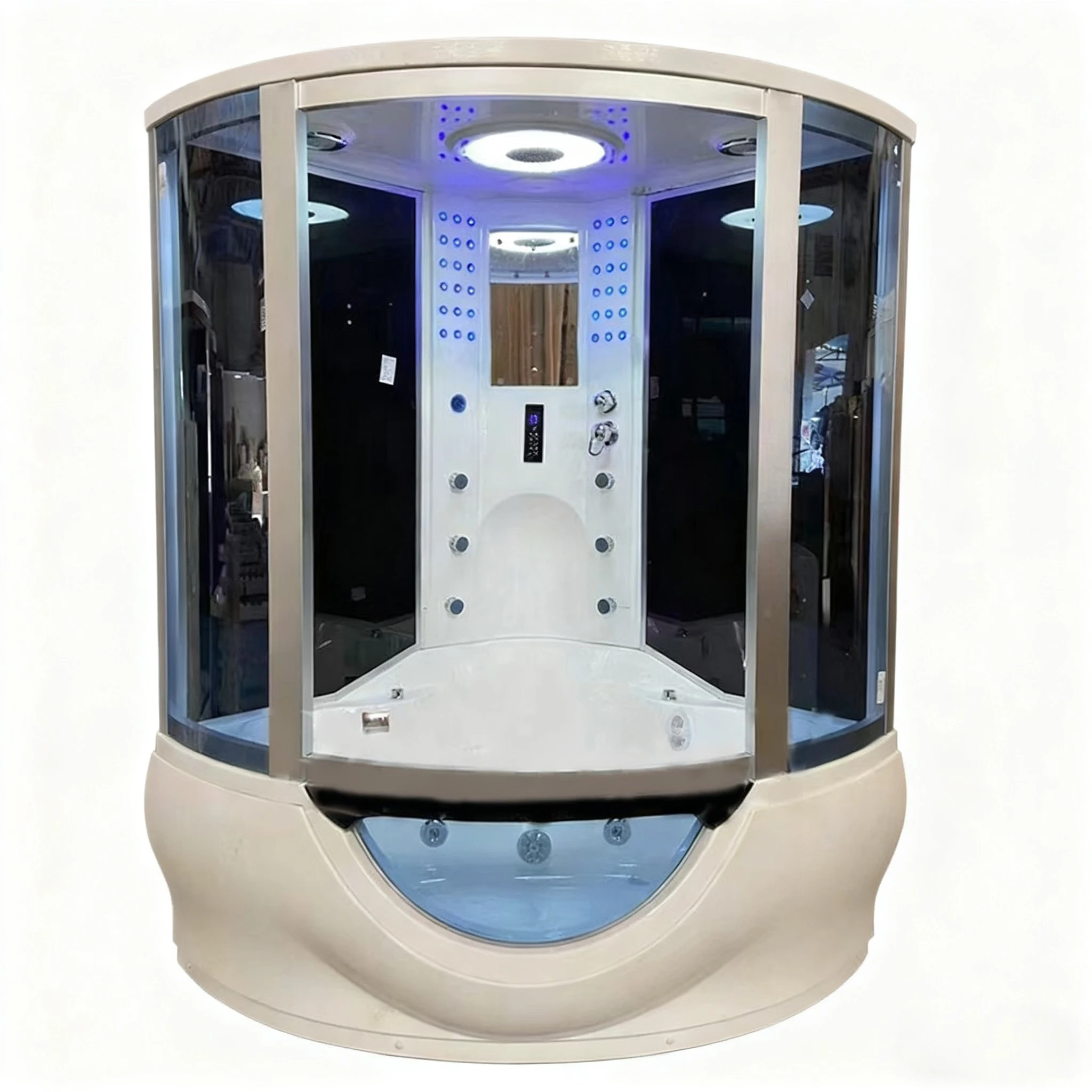 1500X1500X2150mm Double Person Bathroom Steam Shower Enclosure Mult-Functional Computer Control Wet Sauna Room A-082 13 kf S23d2c73d78f5482cb3f449d316138559z