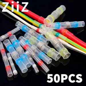 10/30/50Pcs ZiiZ Welding Ring Heat Shrink Terminal IP67 Waterproof Electrical Equipment Connection Wire Connector Terminal