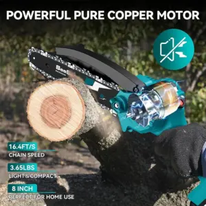 SEESII 8'' Mini Cordless Chainsaw kit Electric Chainsaw Wood Cutter Pruning Garden Power Tools For Makita 18V Battery pin 6 kf S265be8df8eb24ad4aa892fca3b3f33ebg