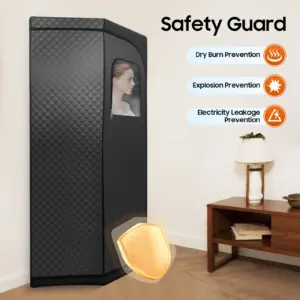 Portable Home Steam Sauna Tent Set Sweatbox Folding Steam Spa Box 1350W Steamer Wellness Detox Spa Relaxation Kit