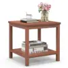 Side Table, Acacia Wood, Garden Table, Wooden Table, Small Balcony Table, Square Coffee Table