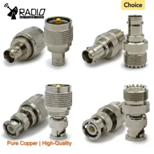 SO239 PL259 Connector UHF to BNC Male & Female Q9 BNC to UHF RF Coaxial Adapter for Electrical Equipment & Supplies Connector