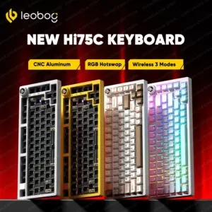 Leobog Hi75C Hi75 Hi75C Pro Aluminum Wireless Custom Mechanical Keyboard Kit Gaming Bluetooth 2.4G Wired Hotswap Gamer Keyboard