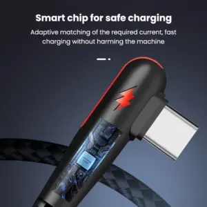 NNBILI 120W Fast Charging USB to Type-C Cable, Nylon Braided, 90 ° Bend Design, Suitable for High Speed Charging of Huawei oppo 4 kf S29fd8f10b37f4b79a50baca845295392V