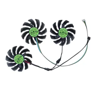 GPU VGA Cooler,Video Cards Fan,3Pcs/Set,75MM Diameter Size,T128010SU,For Gigabyte Geforce RTX 3060 Ti 3060Ti rtx3060ti Gaming OC