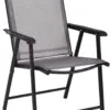 Compact Folding Chair, Portable Folding Dining Chairs, Breathable and Comfortable, No Assembly for Lawn, Garden, Poolside, Balco