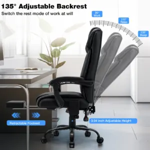 Gaming Chair Massage Office Chair Ergonomic with Heating and 7 Vibration Points Footrest, 200KG Load Capacity Executive Chair 3 kf S2b08a989770f4c4dab1e9b4ff43fece16