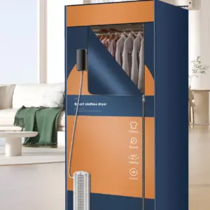 Portable Electric Clothes Dryer,110V - 1600W Heated Clothes Airer,Travel Heated Clothes Dryer with Timer,Electric Clothes Dryer