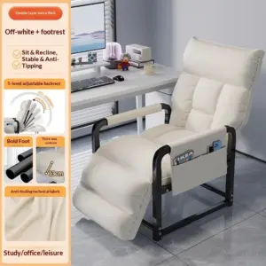 Folding Convertible Sofa Bed Recliner Lazy Armchair Single Sofa Lounge Chair Living Room Balcony Office Bedroom Home Furniture