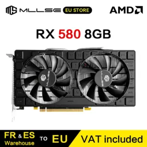 MLLSE AMD RX 580 8 Go 2048SP game graphics card GDDR5 bits 6 brooches PCI Express × 16 GPU radoon rx580 8g