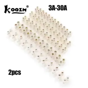 2pcs Screw Terminal Barrier Connector Electrical Wire Connection 12Position 10A/20A/30A/3A/6A Barrier Terminal Strip Block