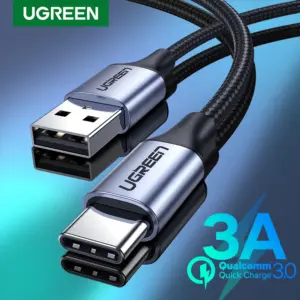 UGREEN 3A USB Type C Cable For iPhone 17 16 Xiaomi Samsung Fast Charging Wire USB-C Charger Data Cord For iPad Poco USB C