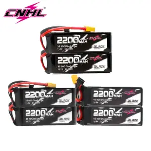 2PCS CNHL 3S 11.1V Lipo Battery 2200mAh 30C 70C With XT60 Plug For RC Airplane Helicopter Quadcopter FPV Drone Car Racing Hobby