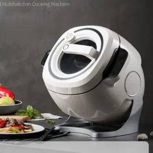 220V 6L 360 ° Drum Type Smart Wok Machine Automatic Cooking Robot for Home Kitchen with Multifunction,2000W Powerful Firepower