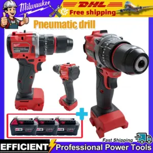 Milwaukee 150N.m Brushless Cordless Impact Drill of Decoration Team Uses Small Electric Drill Power Tool
