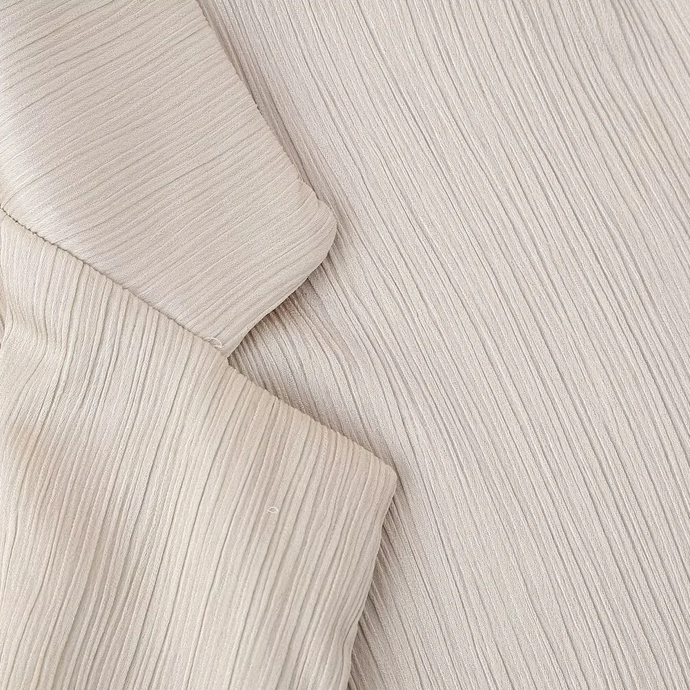 European and American Style 2024 Spring and Summer New Women's Clothing Wrinkle Effect Double Breasted Suit Jacket Pants Set 20 kf S3079b89934af4a62a68cb0207a212851f