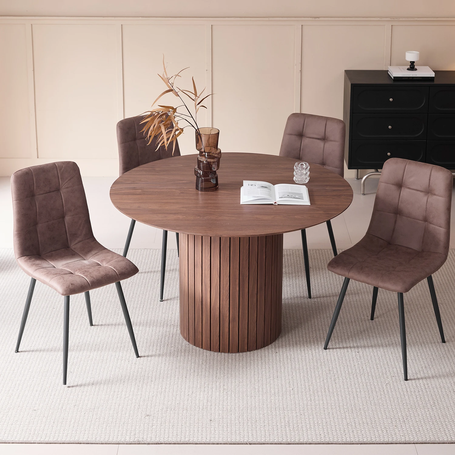 Nordic Round Table Solid Wood Dining Table Organizer Library Center Rounded Table Balcony Living Room Esstische Home Furniture 13 kf S30d7d6a297e945cf8ab18696ed85724dT