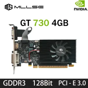 MLLSE GT730 4GB GT740 4GB Graphics Card GDDR3 128Bit DVI VGA PCI-E 3.0 Geforce GPU Gt 730 Gaming Video Card Placa De Video