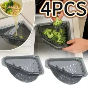 Kitchen Sink Strainer Basket with Removable Magnetic Leak Proof Bottom Cover Detachable Filter for Easy Cleaning Drain Basket