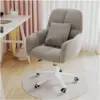 Ergonomic Swivel Office Chair With Lumbar Support And 360° Wheels For Home Or Vanity Use(Light Gray1)