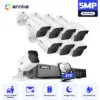 ANNK H.265+ 5MP Lite Ultra HD 8CH DVR CCTV Security System 4/8PCS Outdoor 5MP EXIR Night Vision Camera Video Surveillance Kit