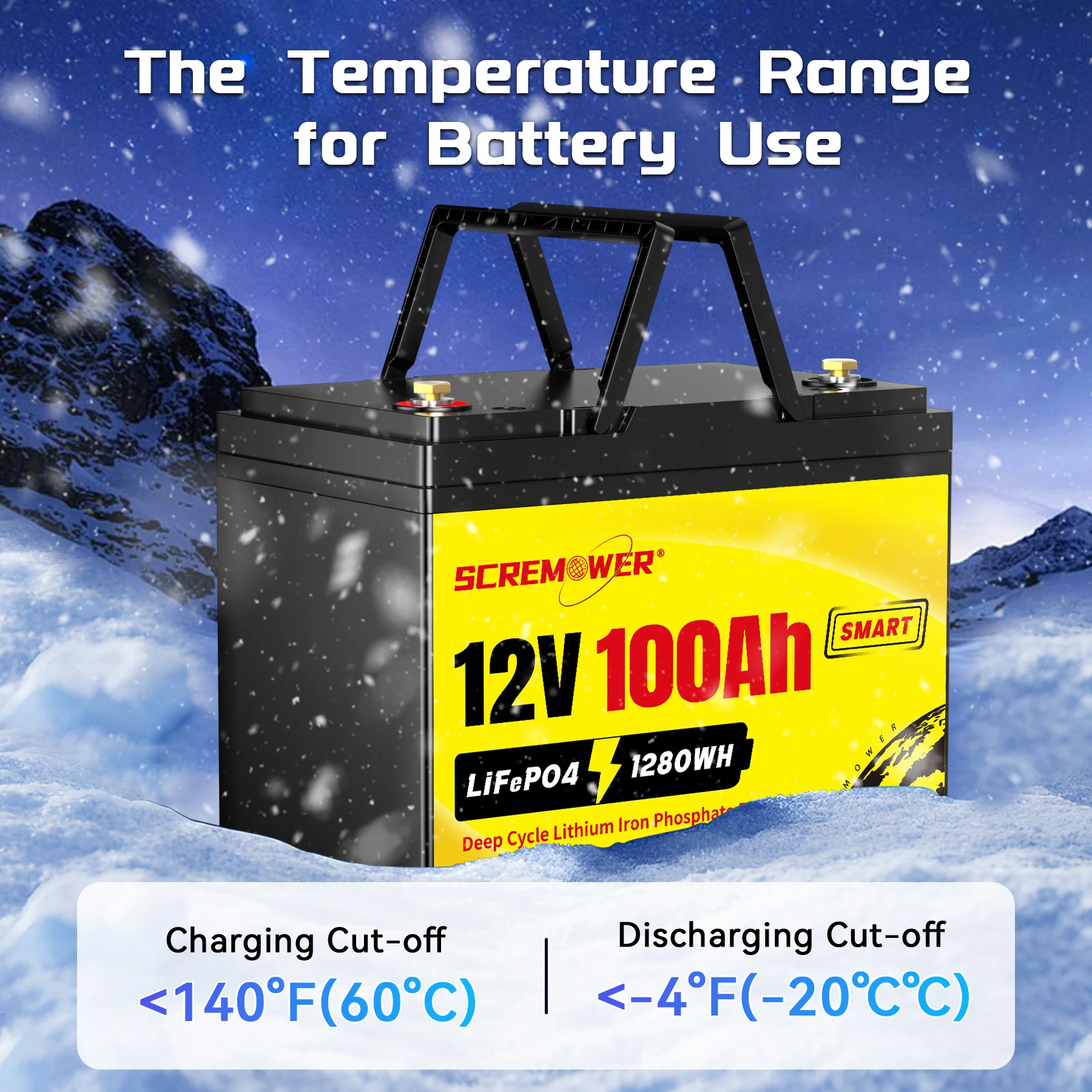 MOSEWORTH LiFePO4 12V 100Ah Battery Pack 12.8V Lithium Battery 8000+ Cycles With Bluetooth BMS Grade A For Boat RV Campers 27 kf S32b33394f19646e88602c2115034d2d4q