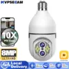 4K 8MP Dual Lens IPC360 Home Light Bulb Security Cameras Outdoor Wireless WiFi Camera 2.4GHz 360 Degree E27 Light Socket Screw