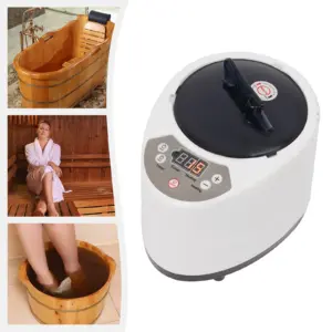 3L Portable Sauna Steamer Machine with Remote Control, 9 Temperature Levels & Timer Sauna Steamer for Home Spa and Relaxation