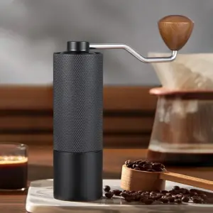 Manual Coffee Grinder Stainless Steel Conical Burr Adjustable Setting High Quality Portable Hand Grinder